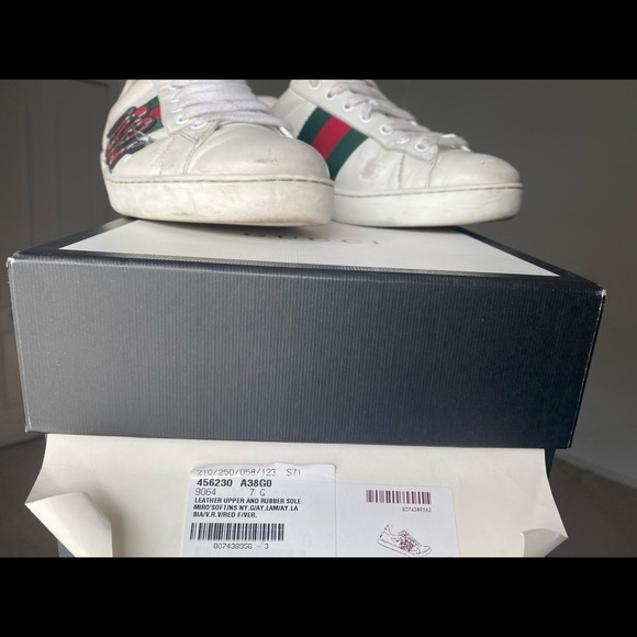 Gucci Snake leather sneakers - Picture 8 of 12